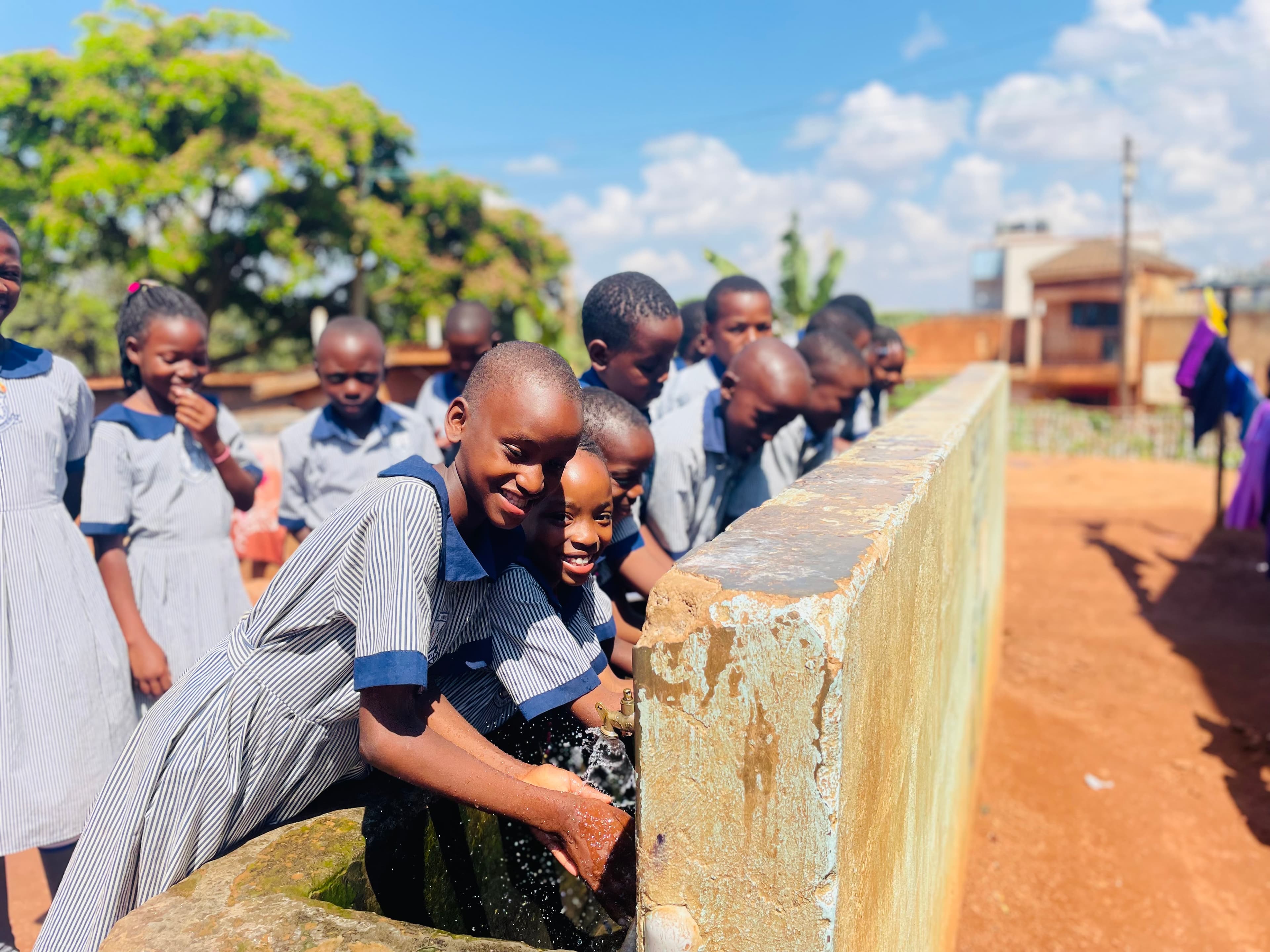 Clean safe water for washing hands
